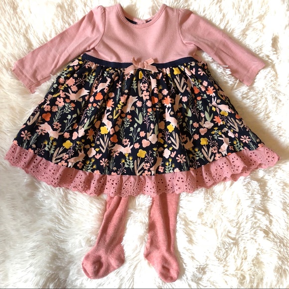 baby dress and tights
